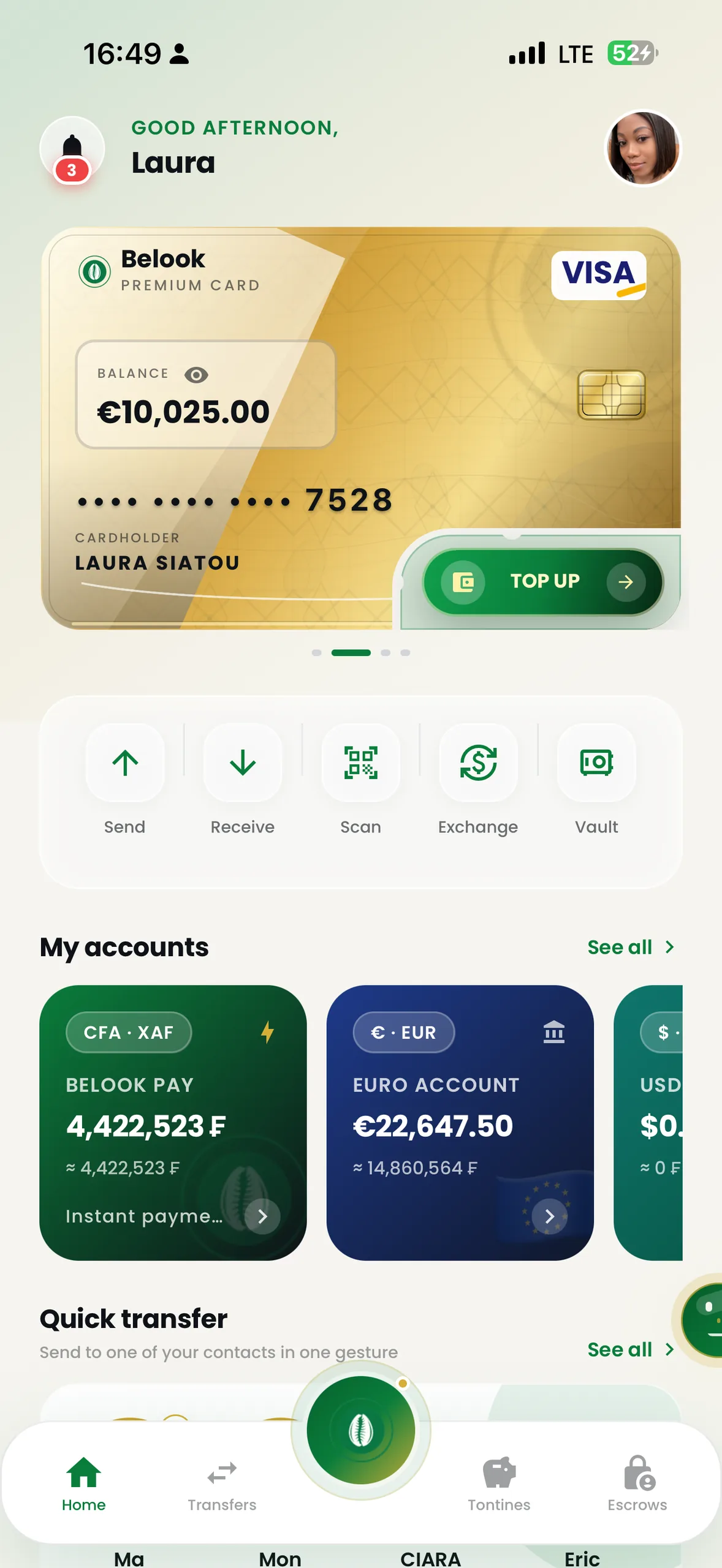 Belook App Interface